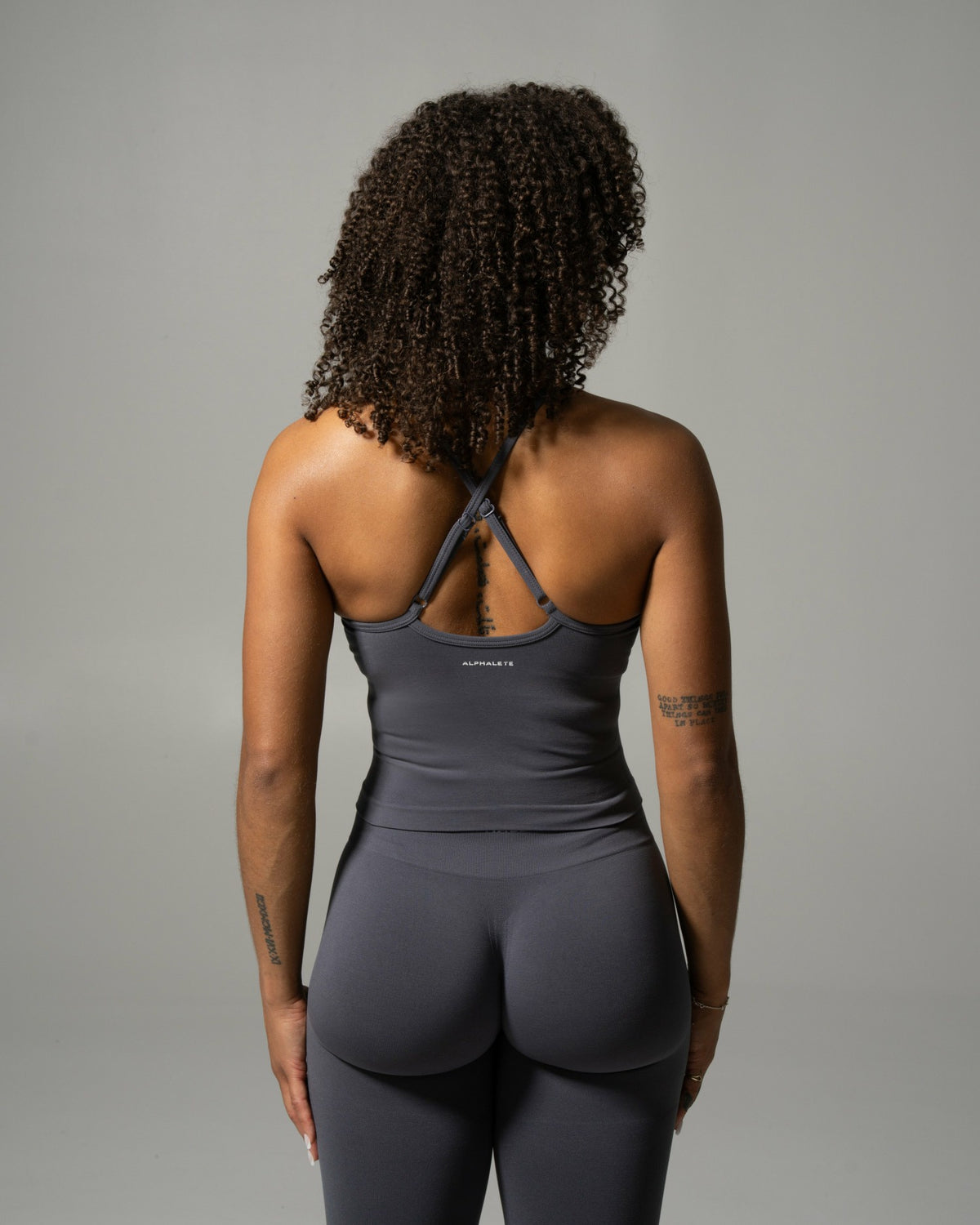 Crossed Push Tank - Thunderstorm | Alphalete