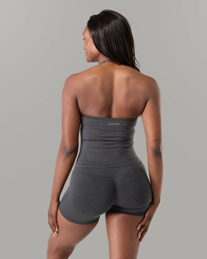 Halter Push Tank - Dark Heather Grey | Alphalete