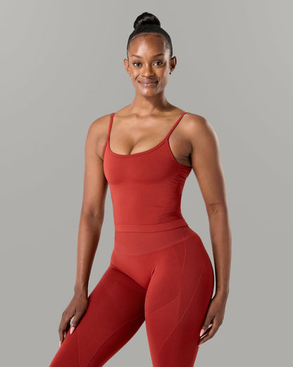 Push Tank - Brick - Workout Clothes For Women | Alphalete