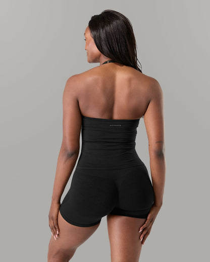 Halter Push Tank - Black - Workout Clothes For Women | Alphalete