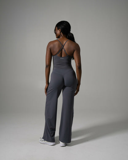 Aura Wide Leg Pant Long - Thunderstorm | Alphalete