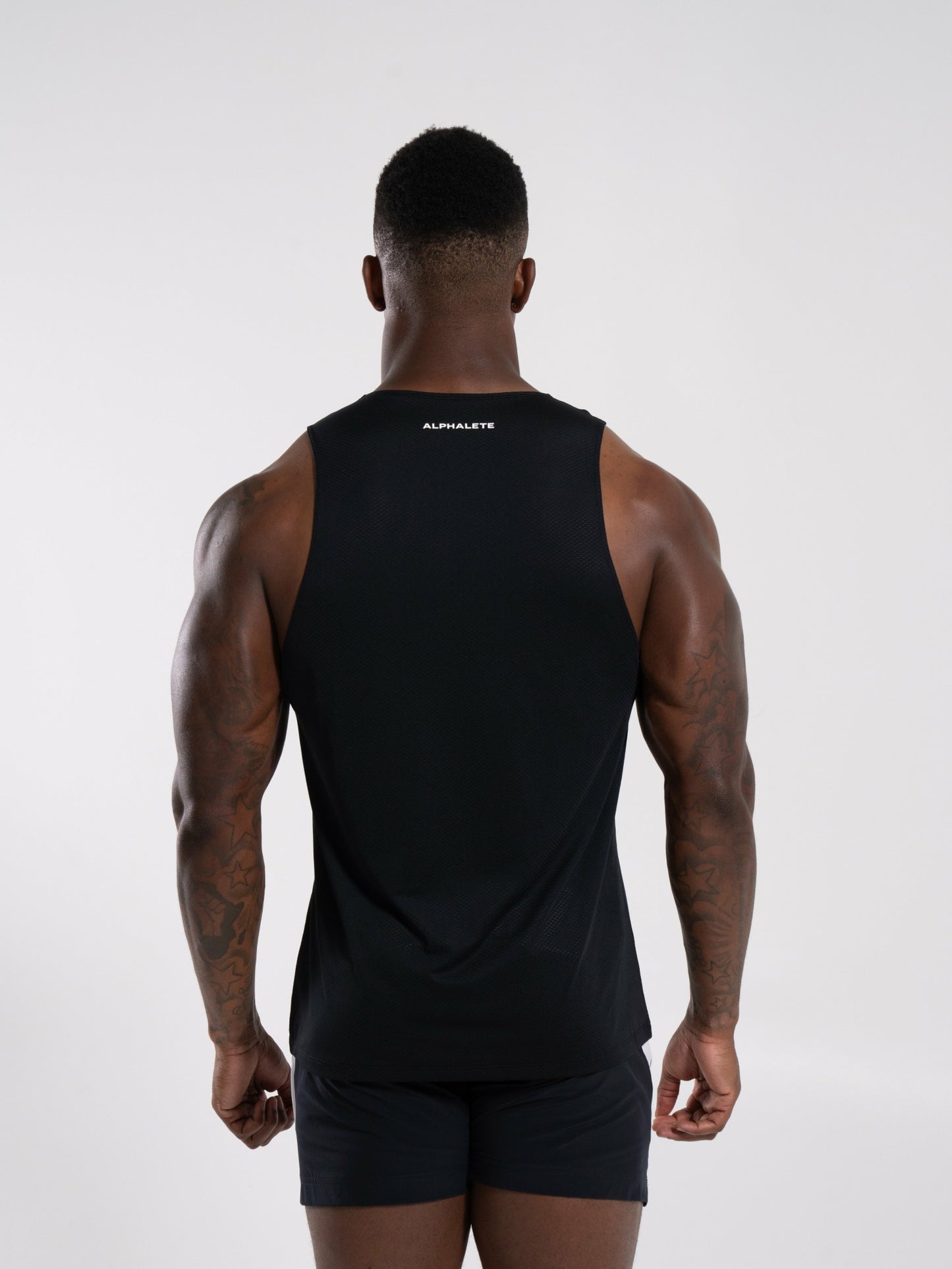 Base Cutoff - Black - Mens Workout Tee | Alphalete