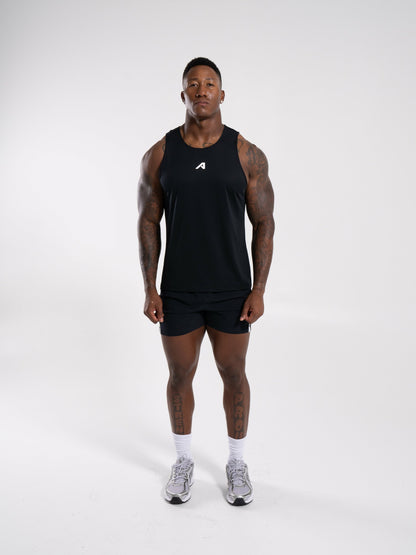 Base Cutoff - Black - Mens Workout Tee | Alphalete