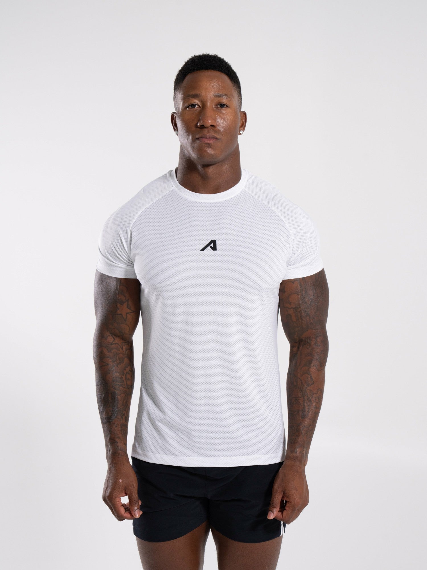 Base Tee - White - Mens Workout Tee | Alphalete