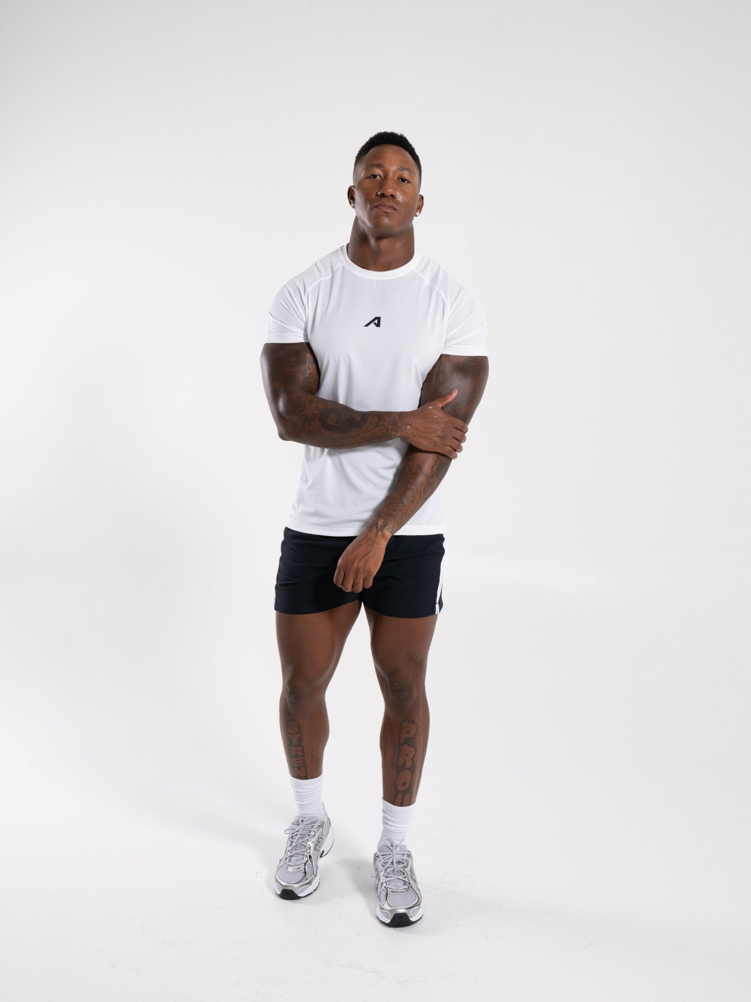 Base Tee - White - Mens Workout Tee | Alphalete