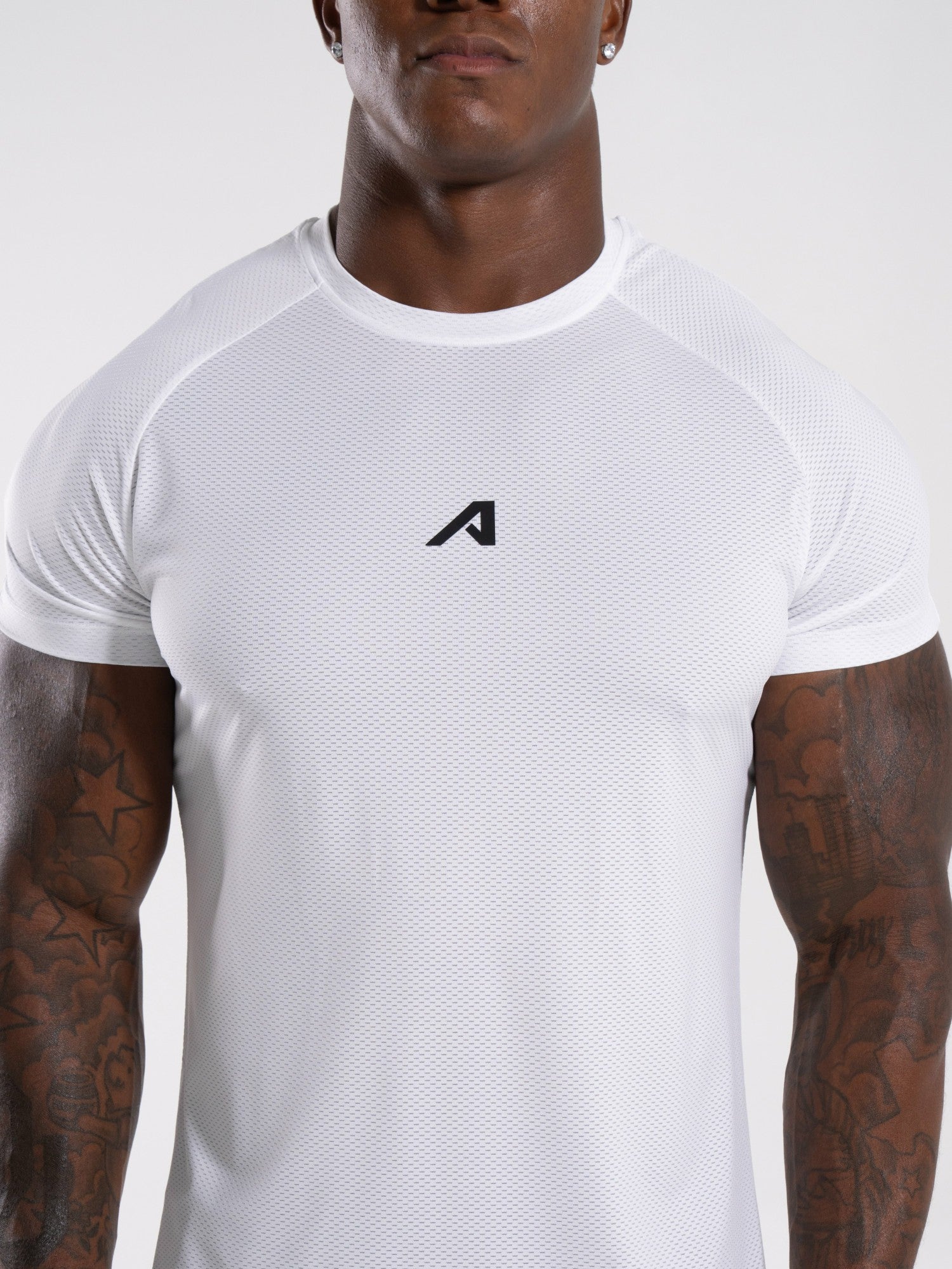 Base Tee - White - Mens Workout Tee | Alphalete