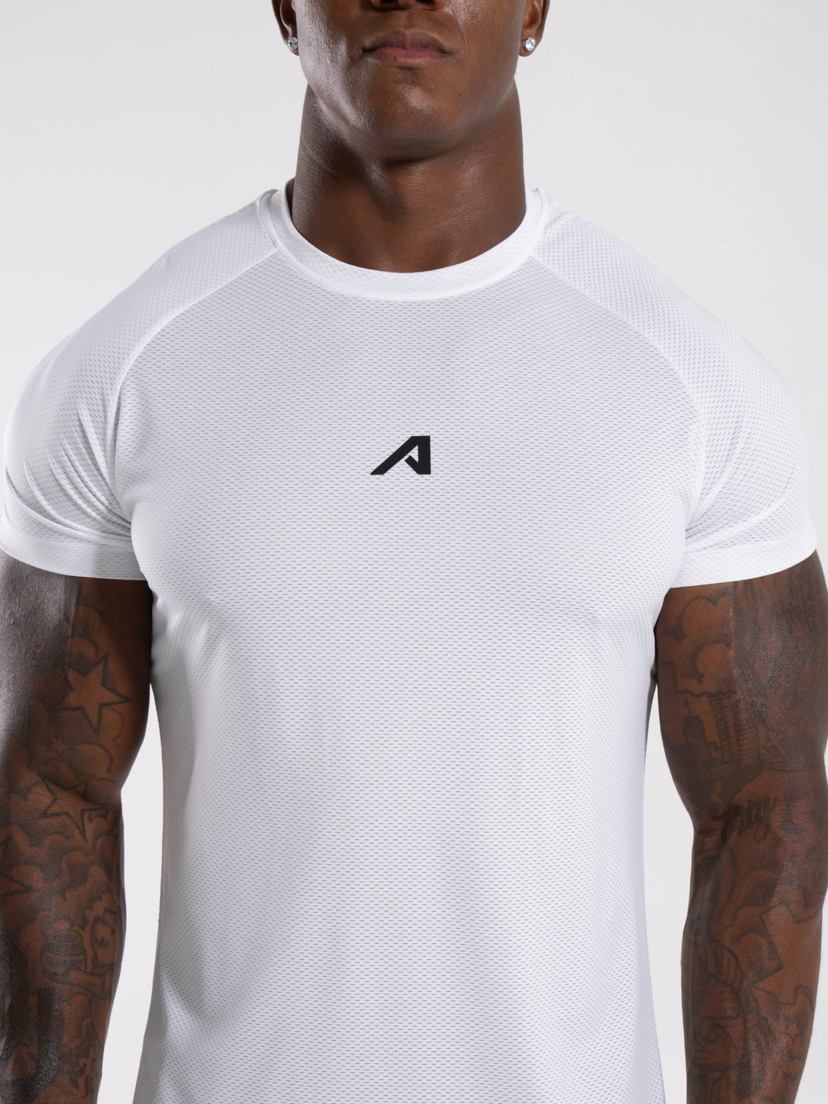 Base Tee - White - Mens Workout Tee | Alphalete