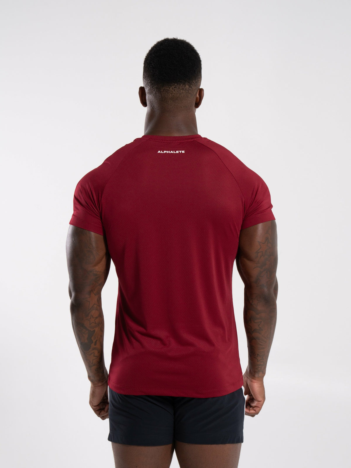 Base Tee - Red - Mens Workout Tee | Alphalete