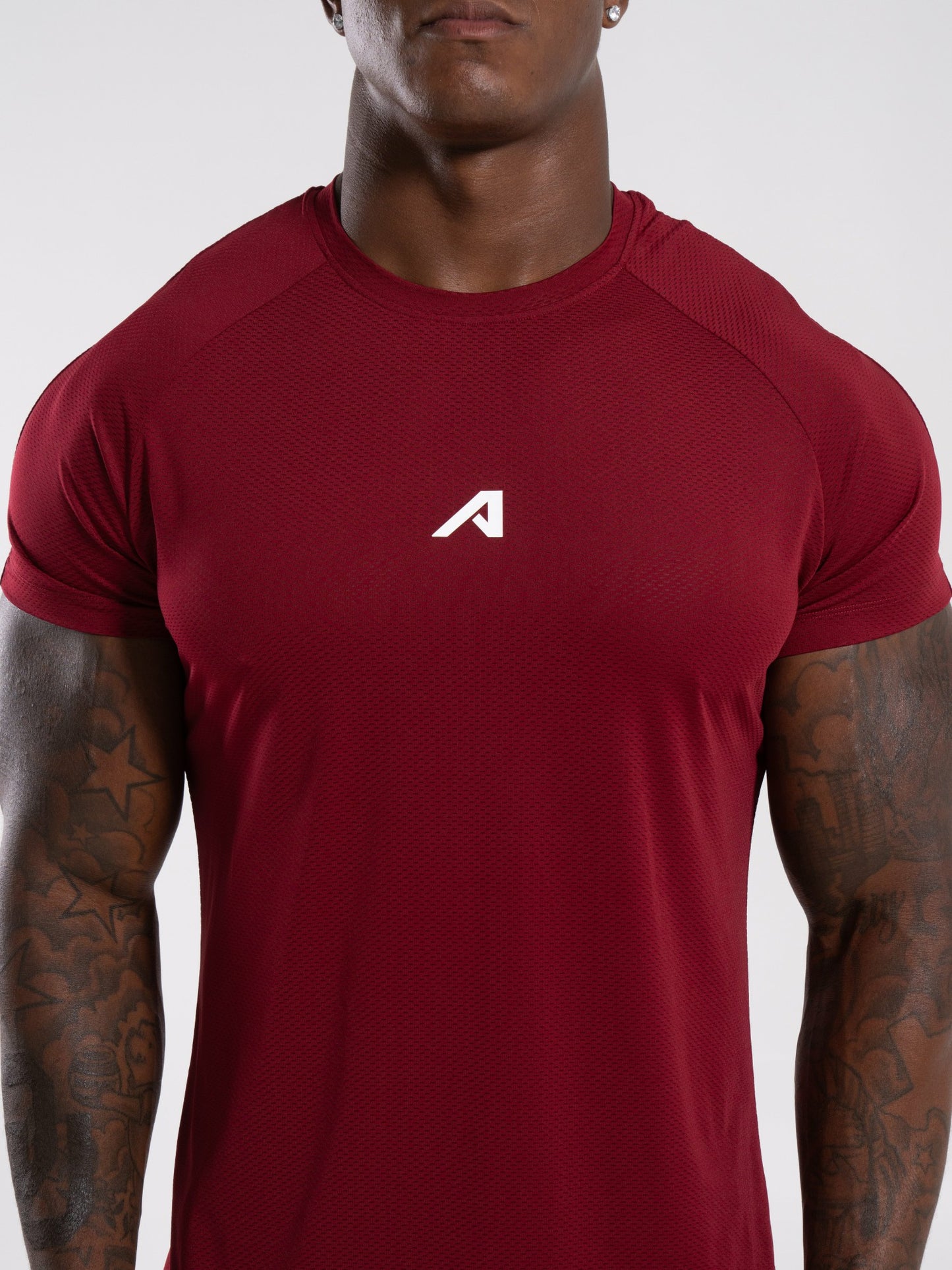 Base Tee - Red - Mens Workout Tee | Alphalete