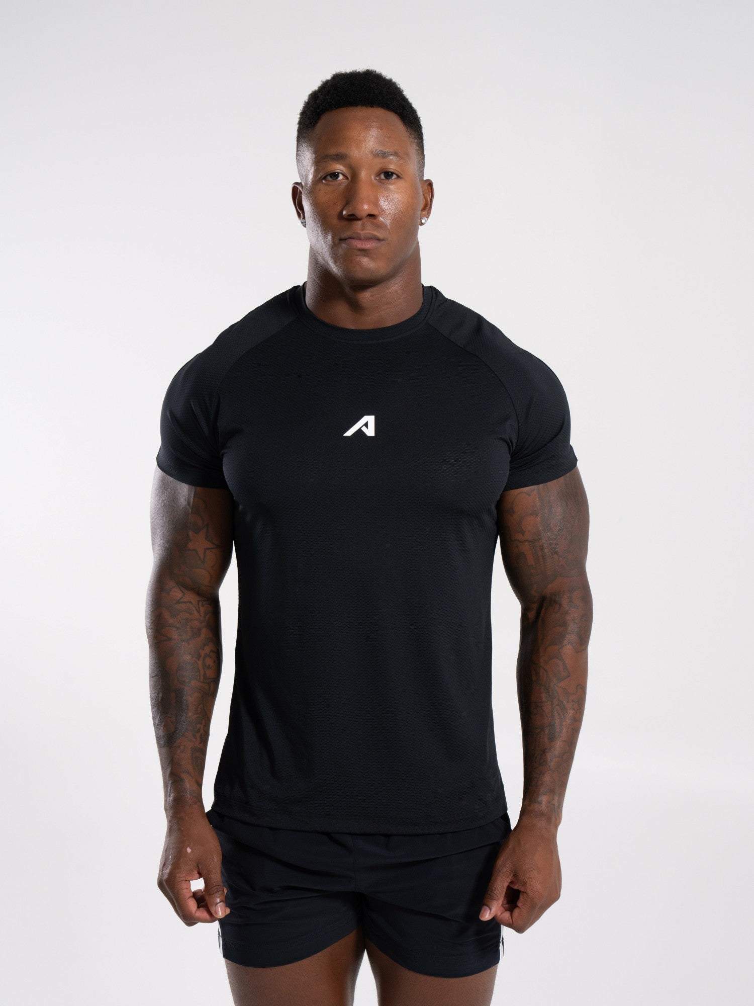 Base Tee - Black - Mens Workout Tee | Alphalete