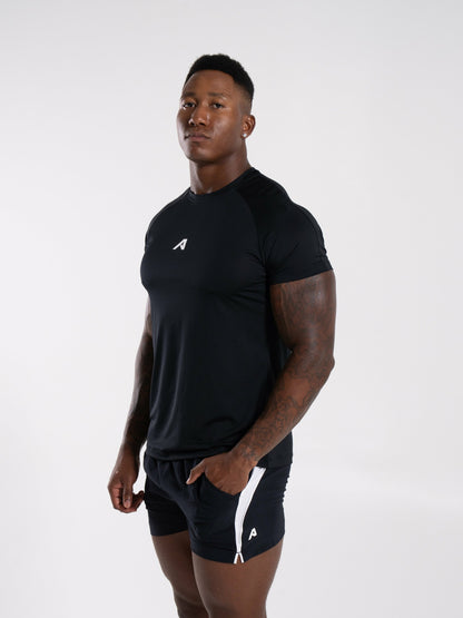 Base Tee - Black - Mens Workout Tee | Alphalete