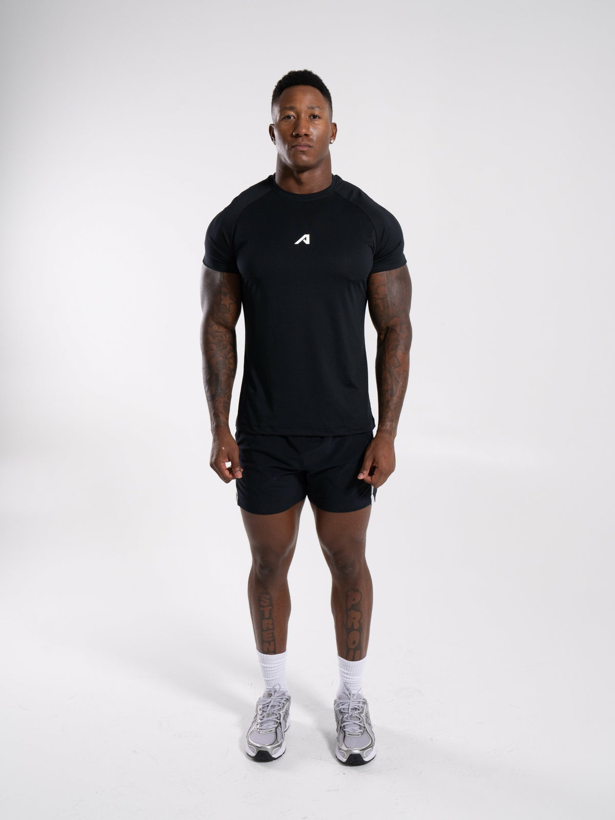 Base Tee - Black - Mens Workout Tee | Alphalete