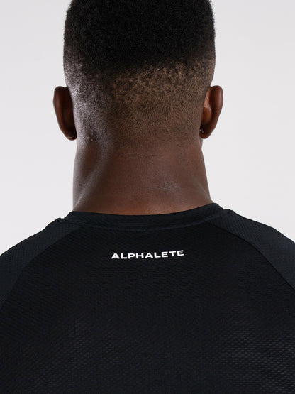 Base Tee - Black - Mens Workout Tee | Alphalete