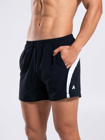 Dynamic Panel Short - Black / White | Alphalete
