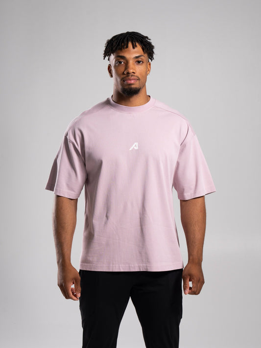 Stone Wash Alpha Tee - Rosewood - Mens Workout Tee | Alphalete