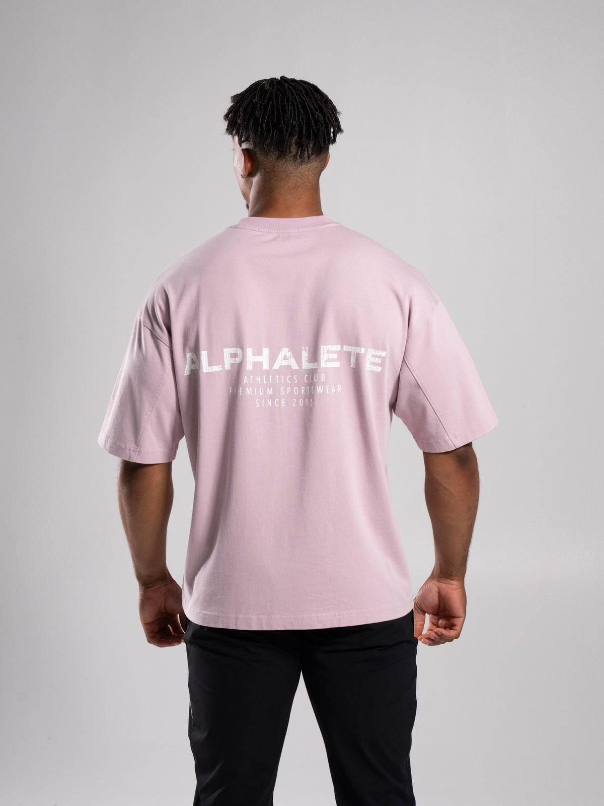 Stone Wash Alpha Tee - Rosewood - Mens Workout Tee | Alphalete