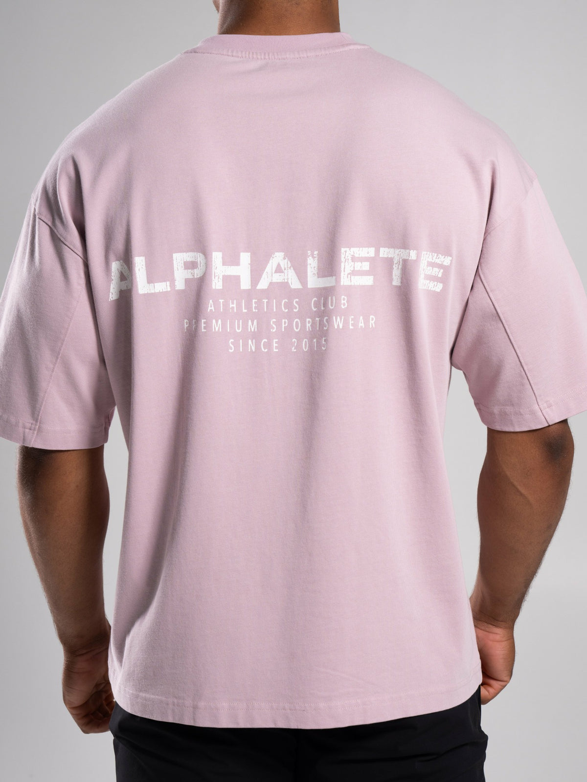 Stone Wash Alpha Tee - Rosewood - Mens Workout Tee | Alphalete
