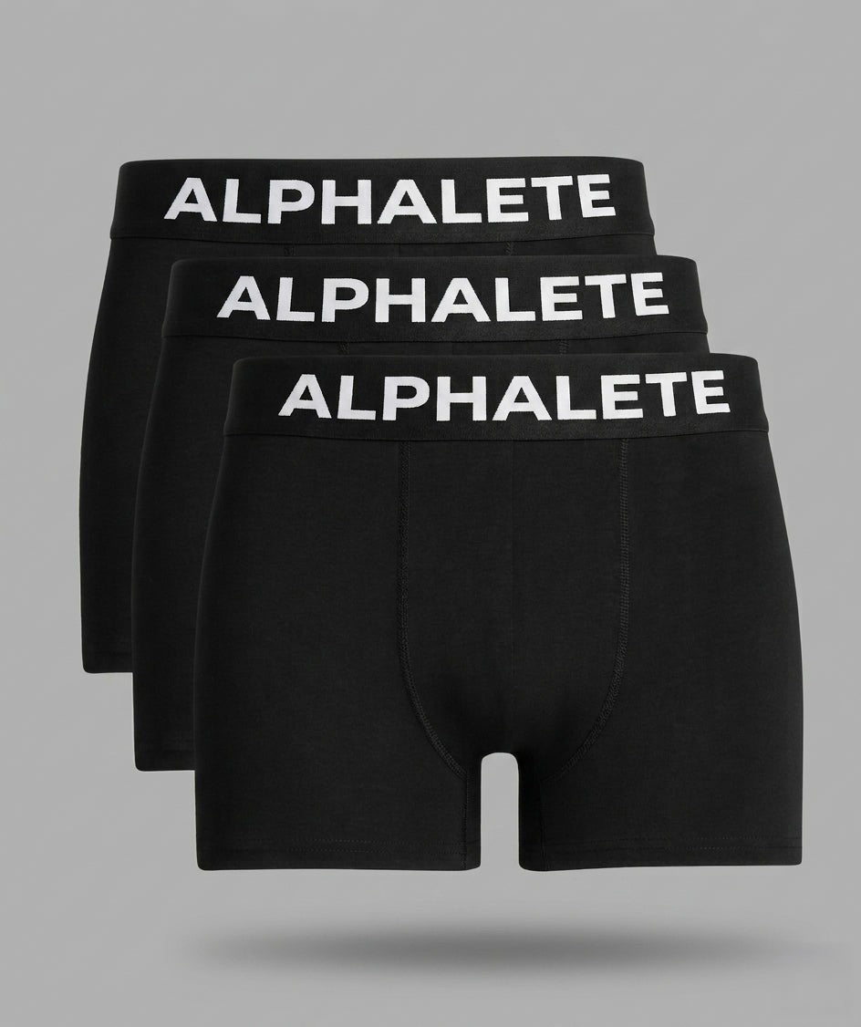 Core Boxer Brief 3pk - Black - Men Workout Clothes | Alphalete