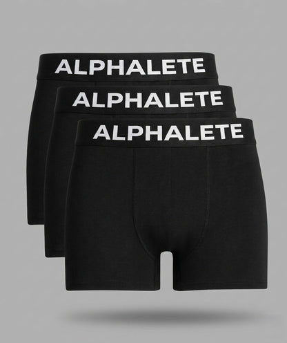 Core Boxer Brief 3pk - Black - Men Workout Clothes | Alphalete