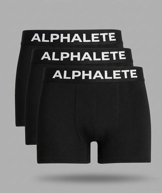 Core Boxer Brief 3pk - Black - Men Workout Clothes | Alphalete
