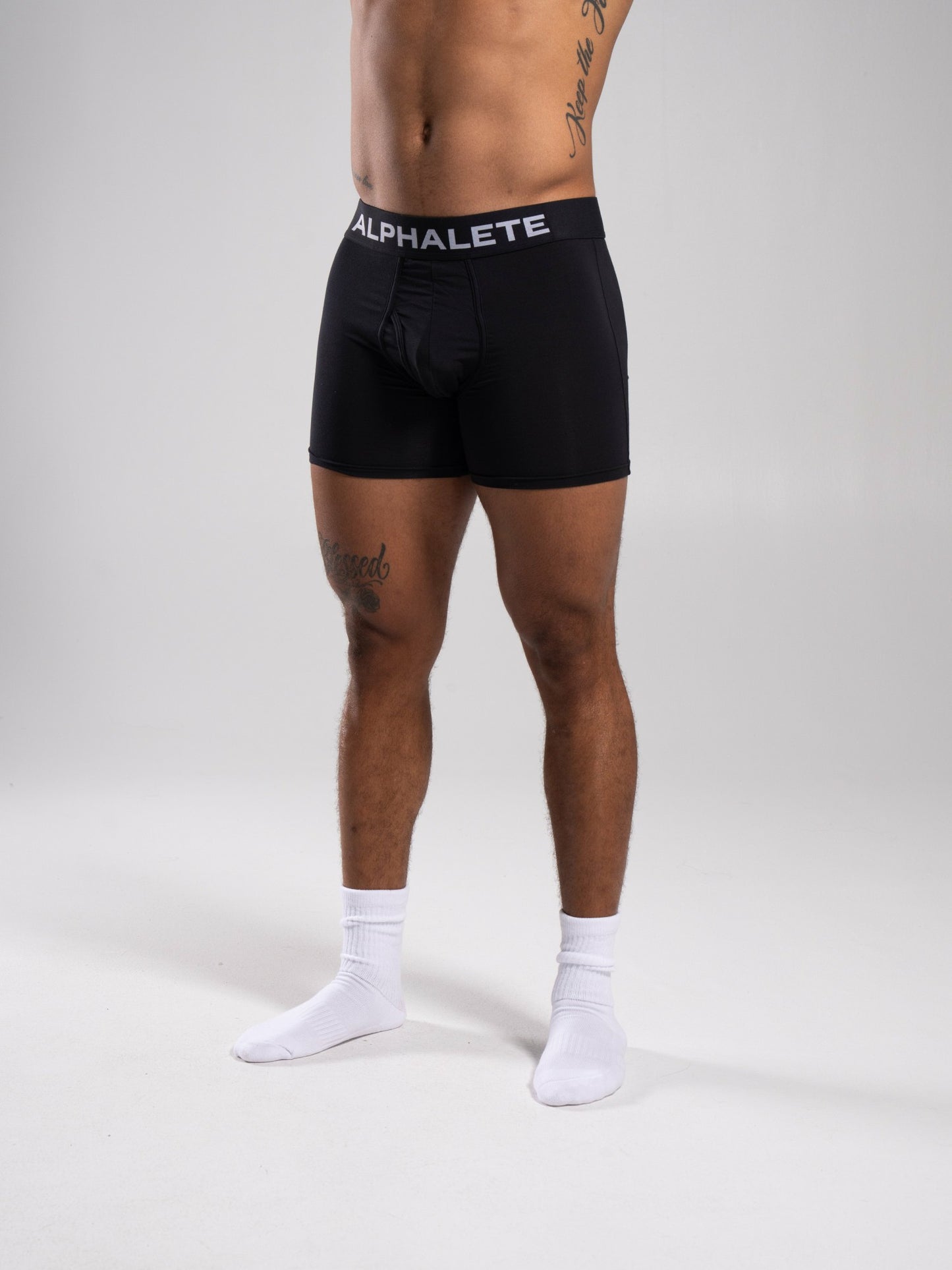 Core Boxer Brief 3pk - Black - Men Workout Clothes | Alphalete