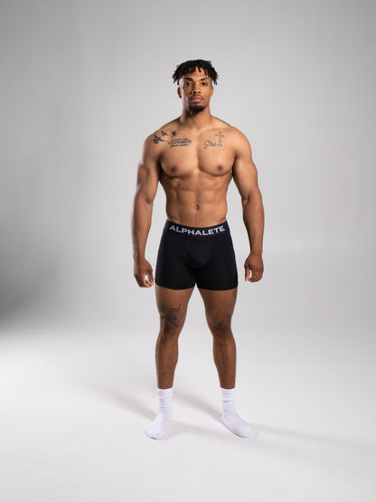 Core Boxer Brief 3pk - Black - Men Workout Clothes | Alphalete