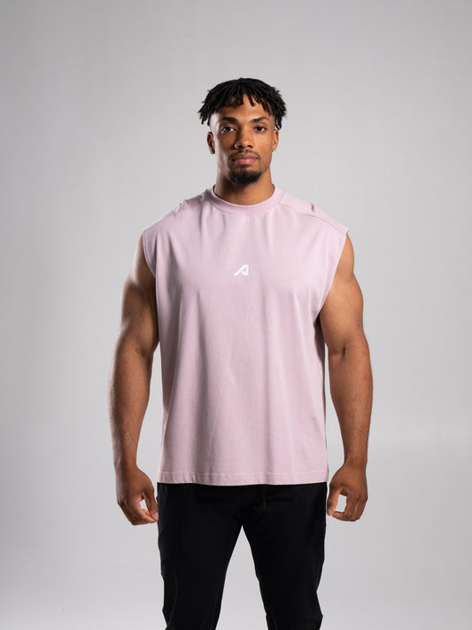 Stone Wash Alpha Tank - Rosewood - Mens Workout Tee | Alphalete