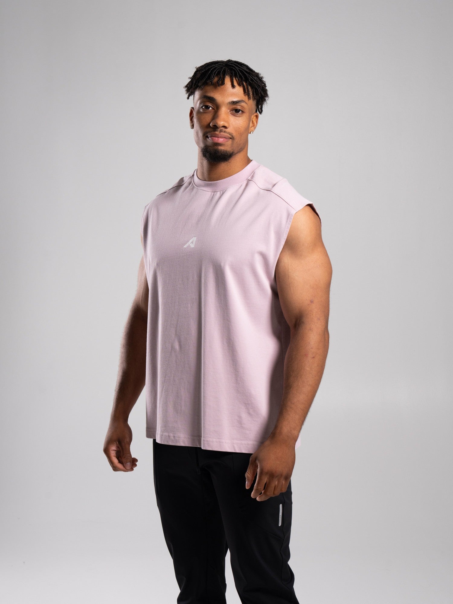 Stone Wash Alpha Tank - Rosewood - Mens Workout Tee | Alphalete