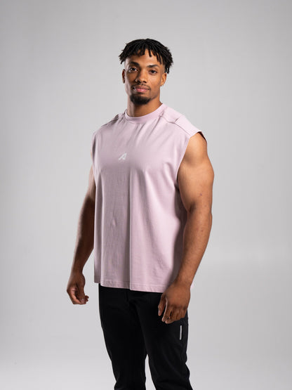 Stone Wash Alpha Tank - Rosewood - Mens Workout Tee | Alphalete