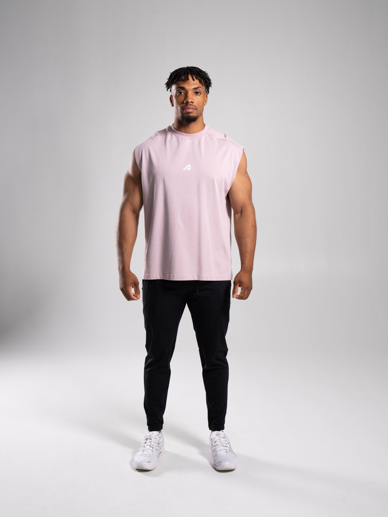 Stone Wash Alpha Tank - Rosewood - Mens Workout Tee | Alphalete