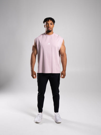 Stone Wash Alpha Tank - Rosewood - Mens Workout Tee | Alphalete