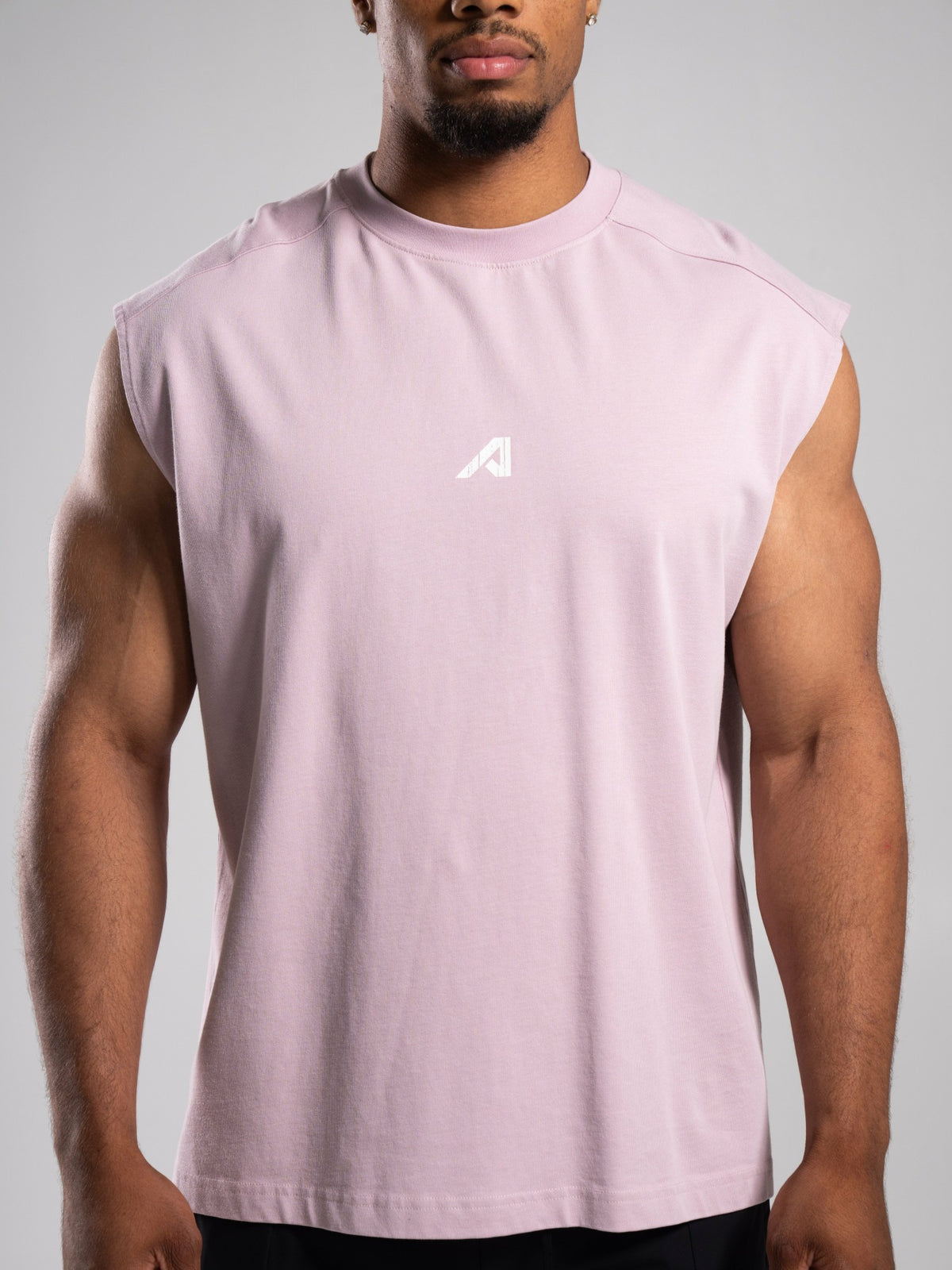 Stone Wash Alpha Tank - Rosewood - Mens Workout Tee | Alphalete