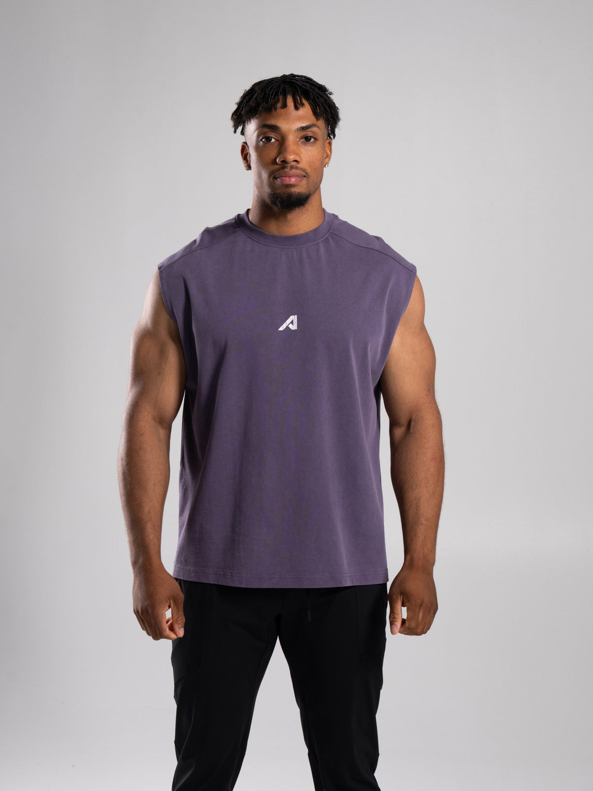 Stone Wash Alpha Tank - Shade - Mens Workout Tee | Alphalete