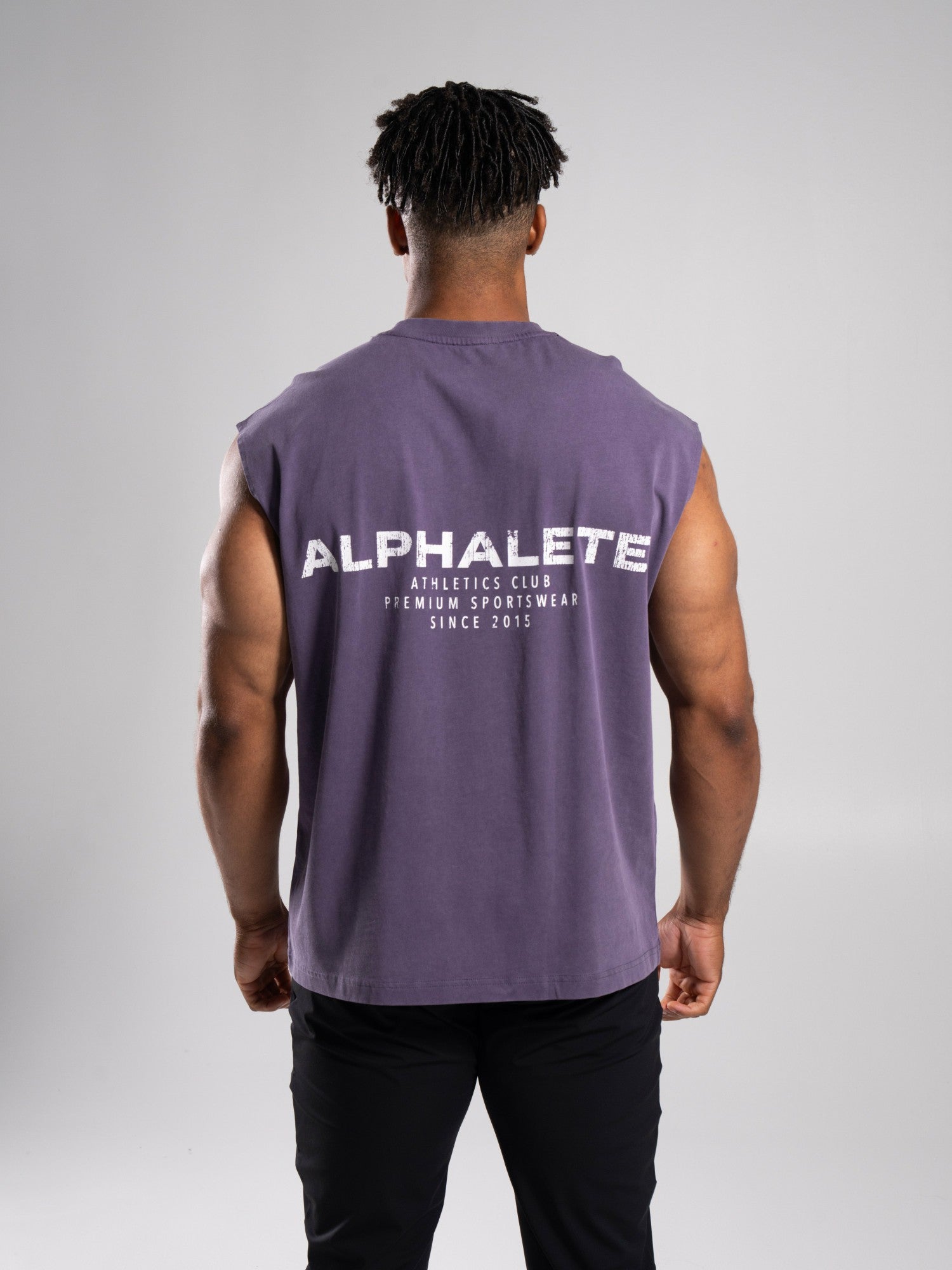 Stone Wash Alpha Tank - Shade - Mens Workout Tee | Alphalete