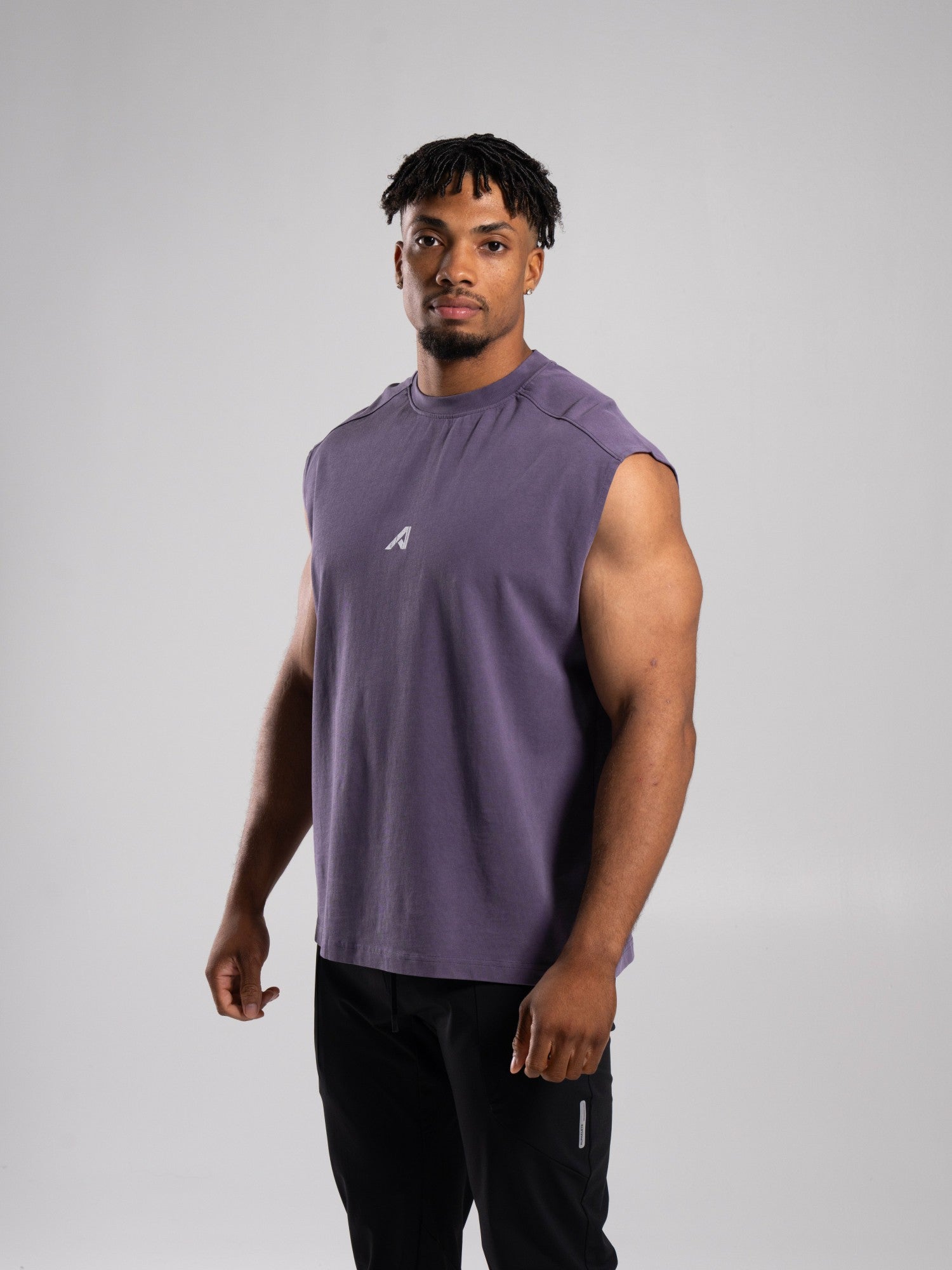 Stone Wash Alpha Tank - Shade - Mens Workout Tee | Alphalete