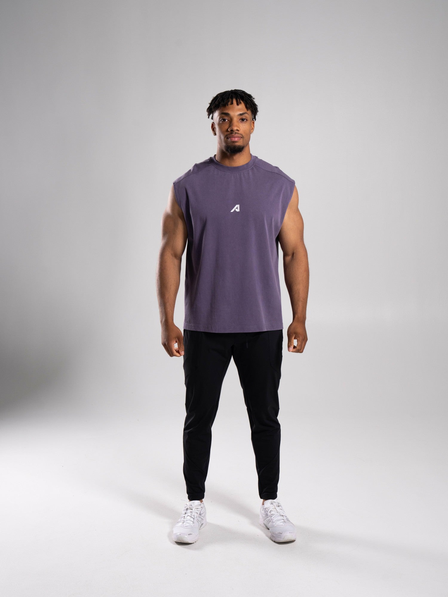 Stone Wash Alpha Tank - Shade - Mens Workout Tee | Alphalete