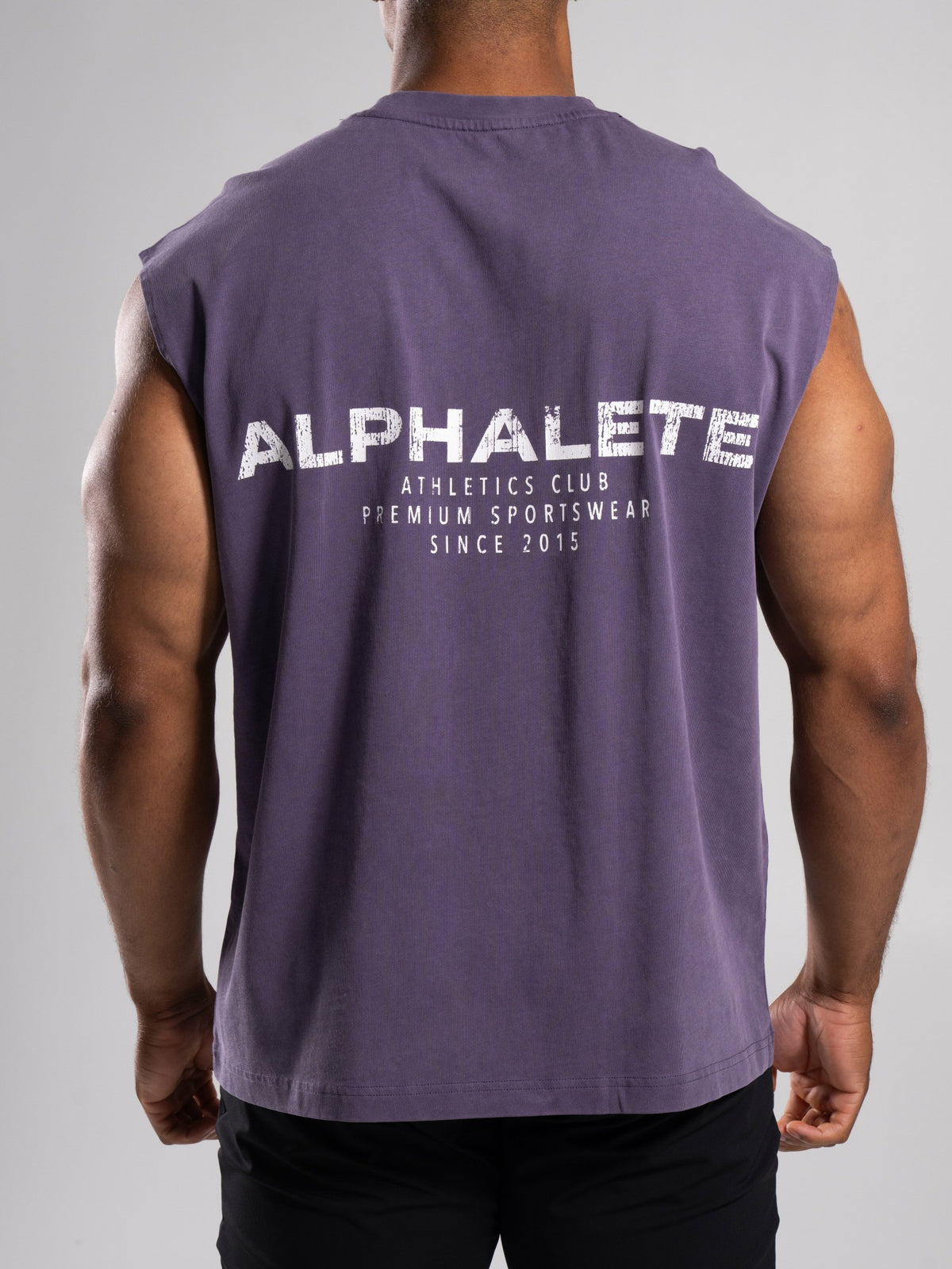Stone Wash Alpha Tank - Shade - Mens Workout Tee | Alphalete
