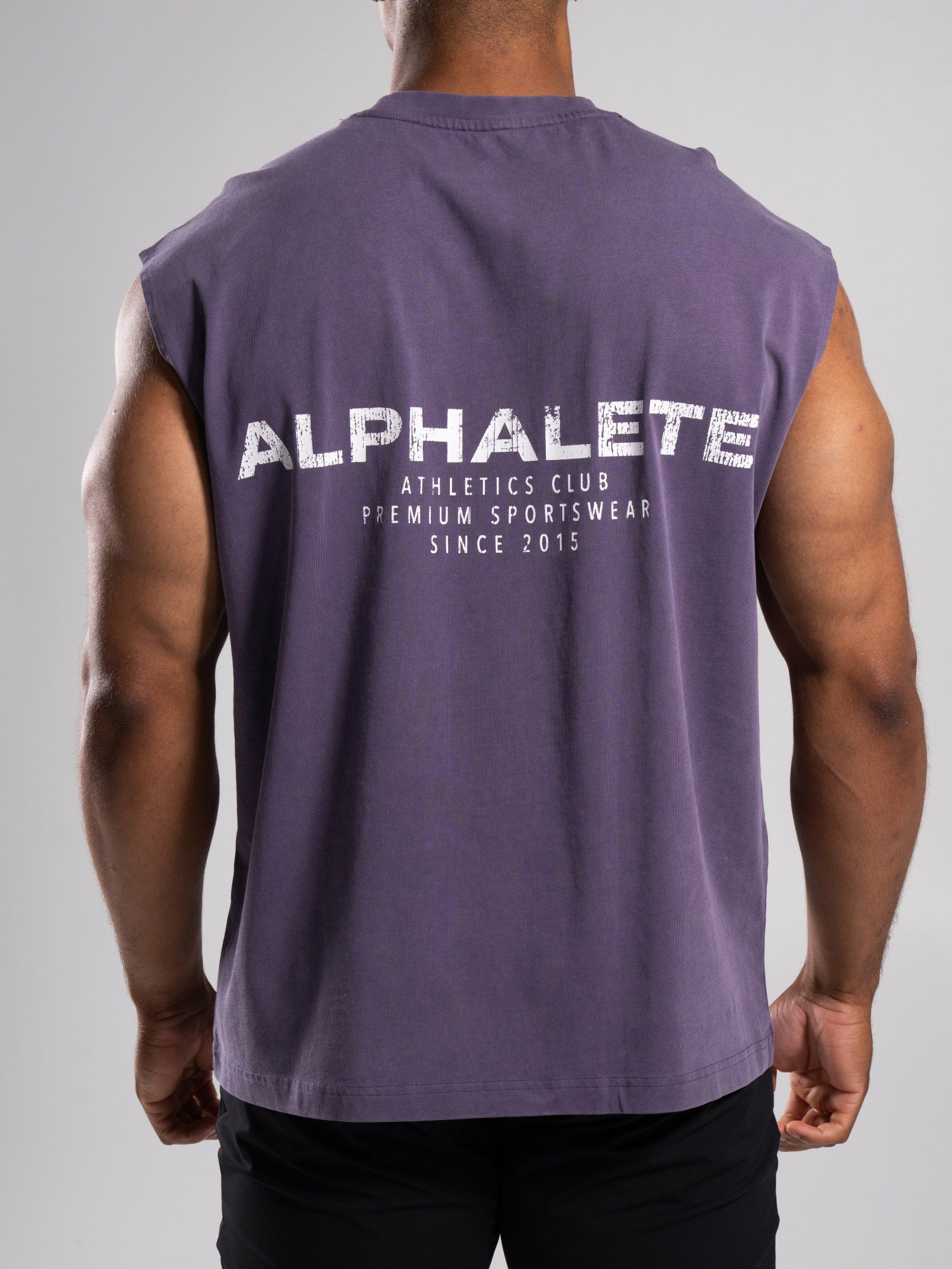 Stone Wash Alpha Tank - Shade - Mens Workout Tee | Alphalete