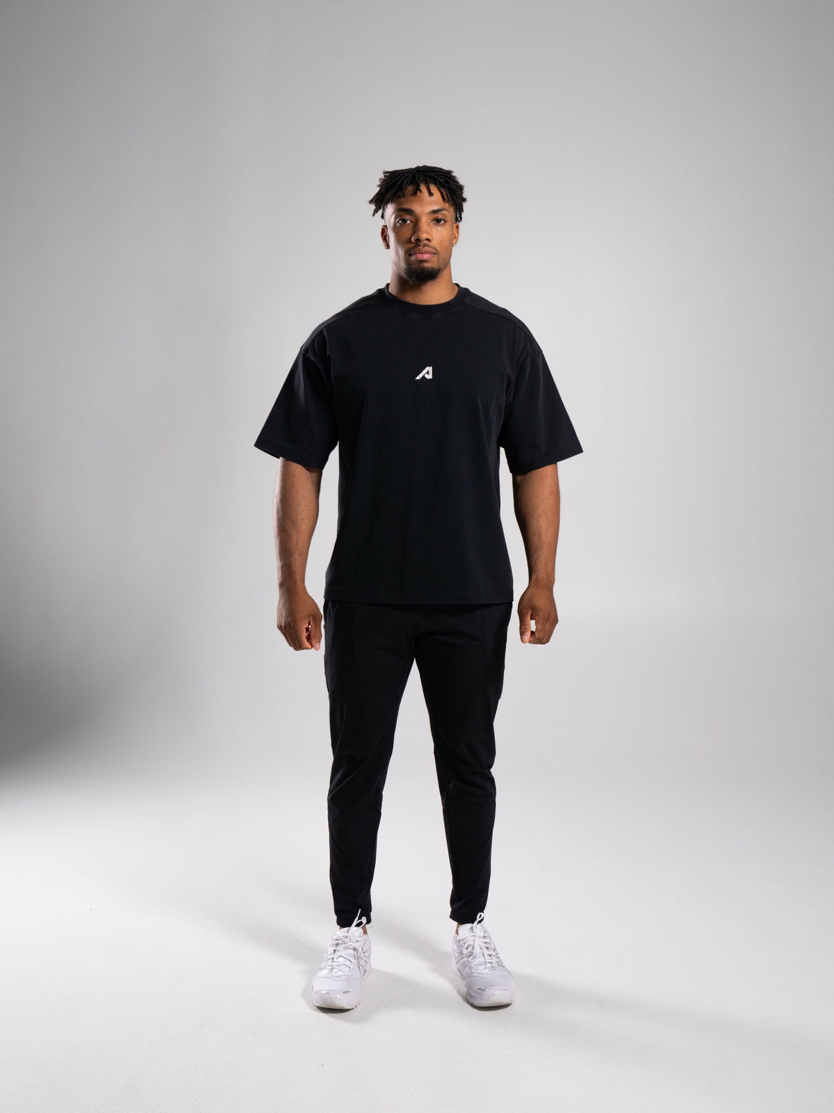 Stone Wash Alpha Tee - Black - Mens Workout Tee | Alphalete