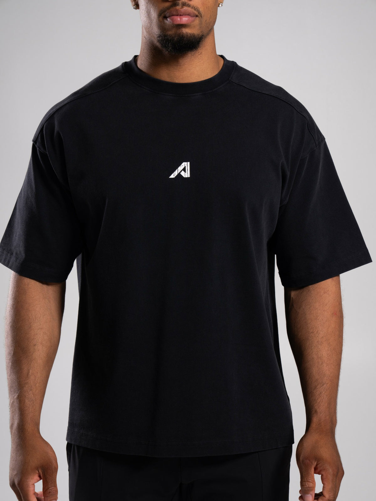 Stone Wash Alpha Tee - Black - Mens Workout Tee | Alphalete