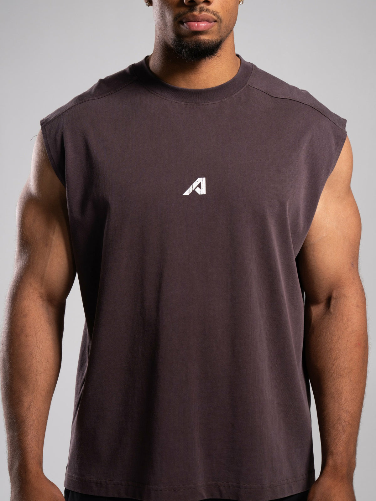 Stone Wash Alpha Tank - Walnut - Mens Workout Tee | Alphalete