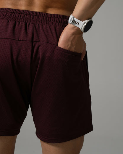 AirFlex Mesh Short - Merlot - Men's Athletic Shorts | Alphalete