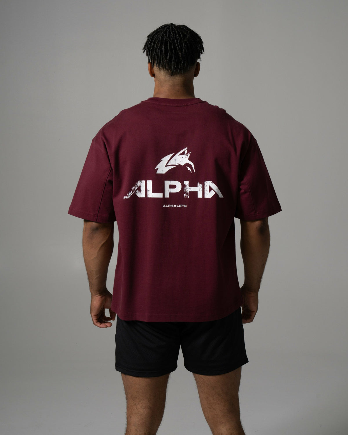 Alpha Tee - Merlot - Mens Workout Tee | Alphalete