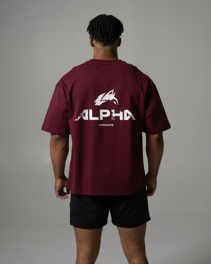 Alpha Tee - Merlot - Mens Workout Tee | Alphalete