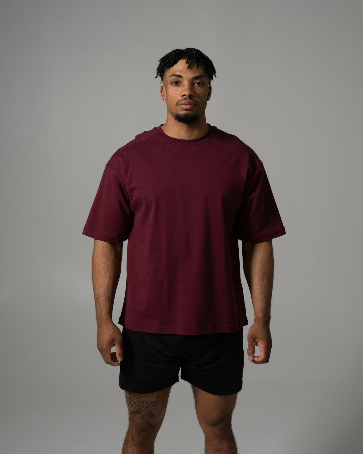 Alpha Tee - Merlot - Mens Workout Tee | Alphalete
