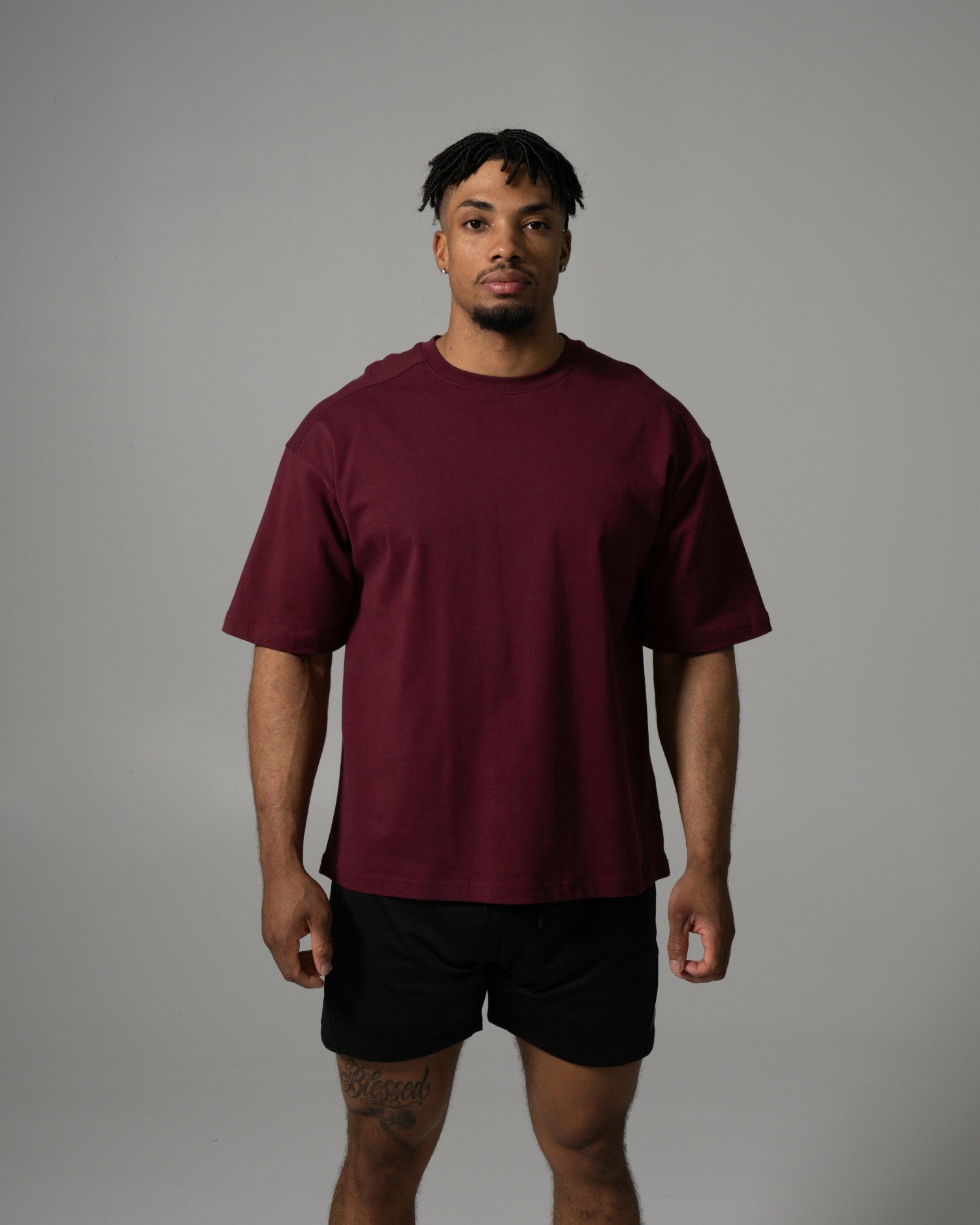 Alpha Tee - Merlot - Mens Workout Tee | Alphalete