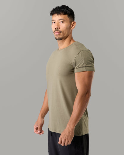 Rolled Muscle Tee - Pine - Mens Workout Tee | Alphalete