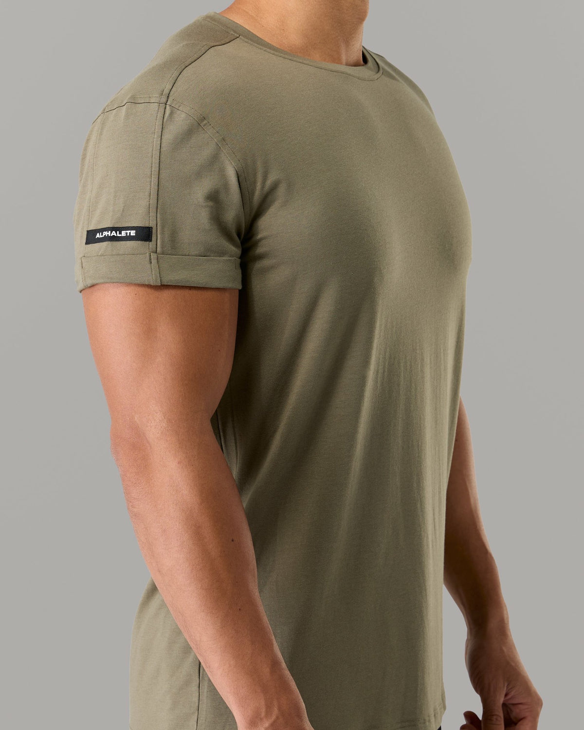 Rolled Muscle Tee - Pine - Mens Workout Tee | Alphalete