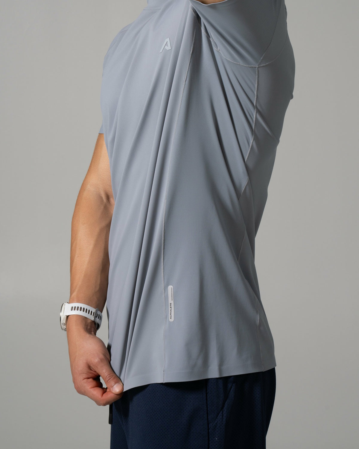 Fusion Tee - Stone - Mens Workout Tee | Alphalete