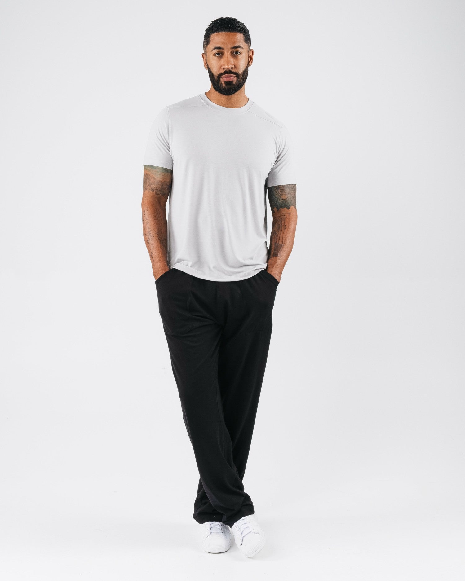 Zero Accent Tee - Light Grey - Mens Workout Tee | Alphalete